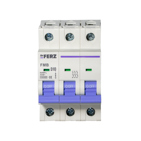 FMB-D 10kA 3P 10 х-ка D Автоматический выключатель